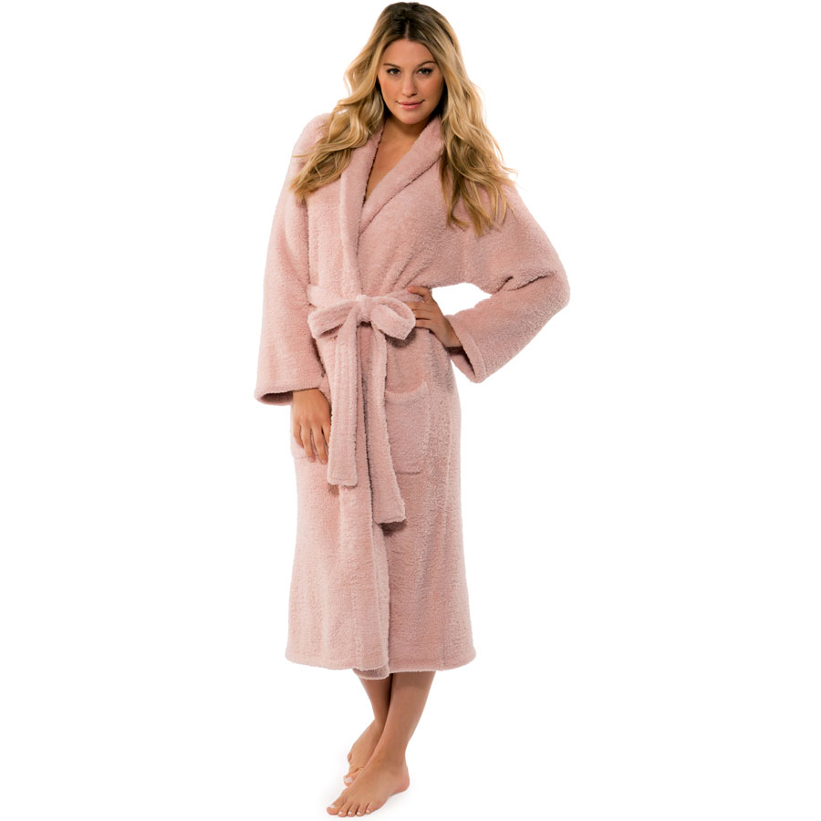 Barefoot Dreams CozyChic Adult Robe Dusty Rose - Maggies Blend Candles